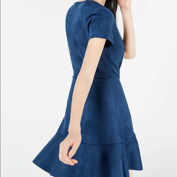 Juniors zip up fit and flare dress - Picture 5 of 6
